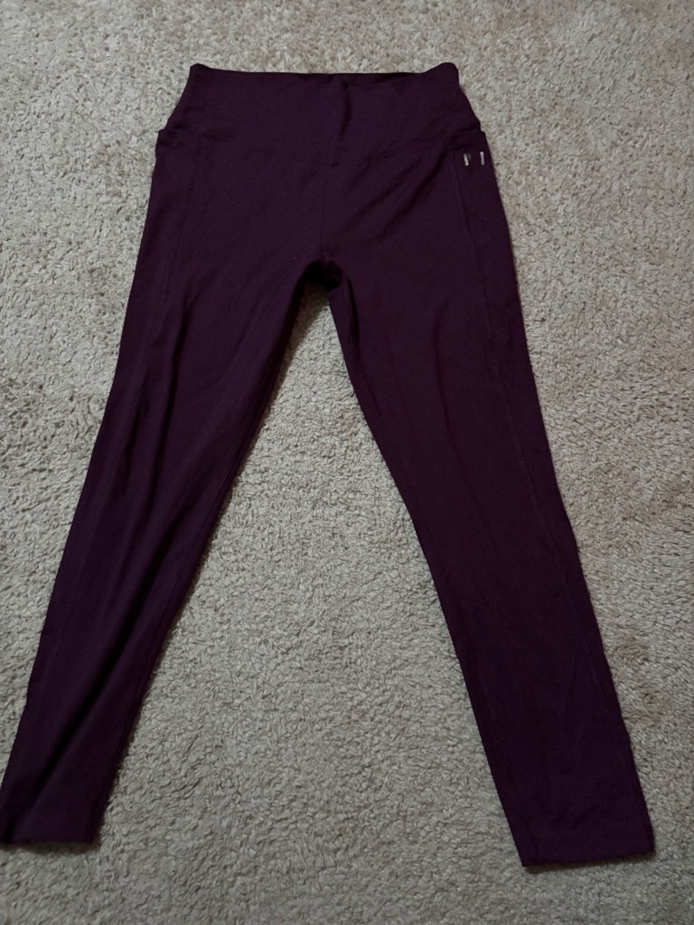 PINK Ultimate High-Waist Pocket Leggings Deep Plum Size
